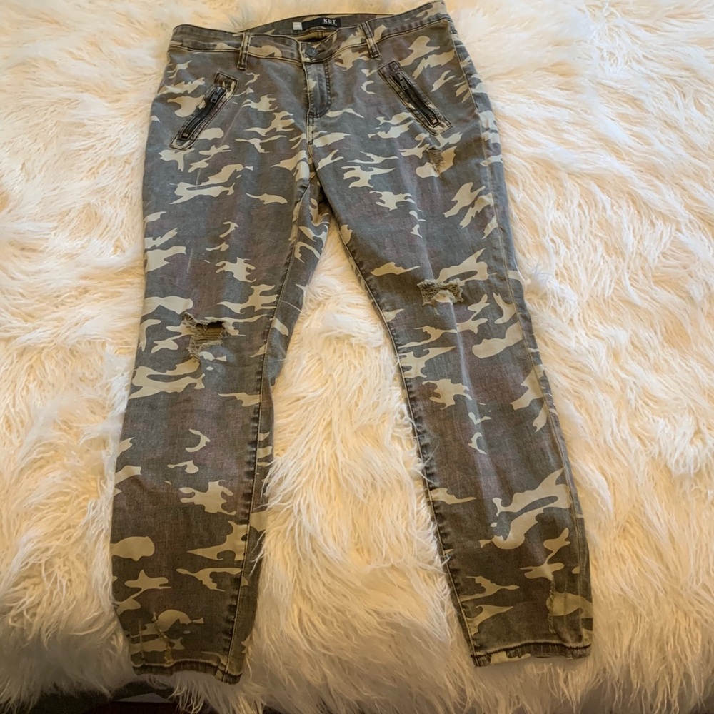 Kut from the Kloth camo jeans